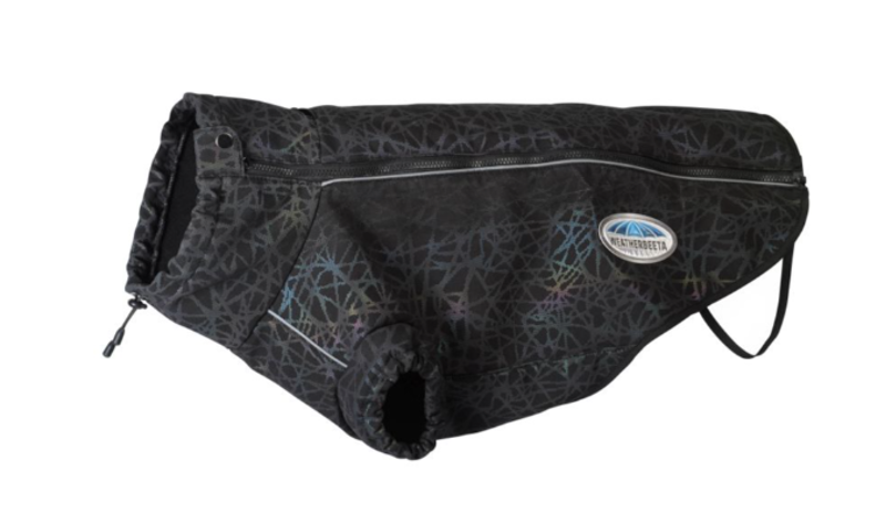 Weatherbeeta Comfitec Reflective Print Active Dog Coat Black/Reflective Rainbow-2